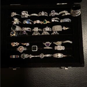 Elegant Silver and Gold Women's Ring Collection